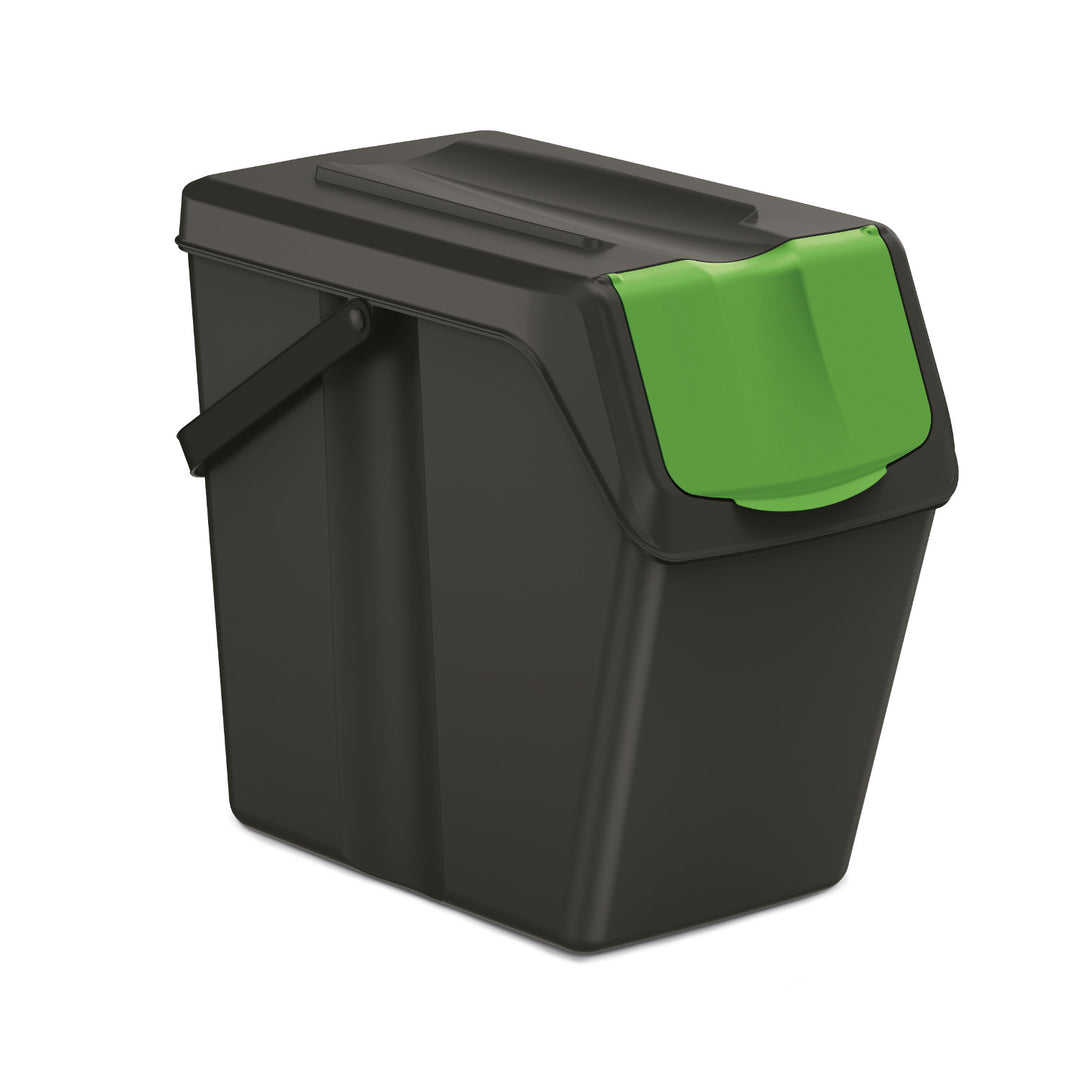 Keden SORTI BOX 3x25l Abfalleimer - schwarz Recycling