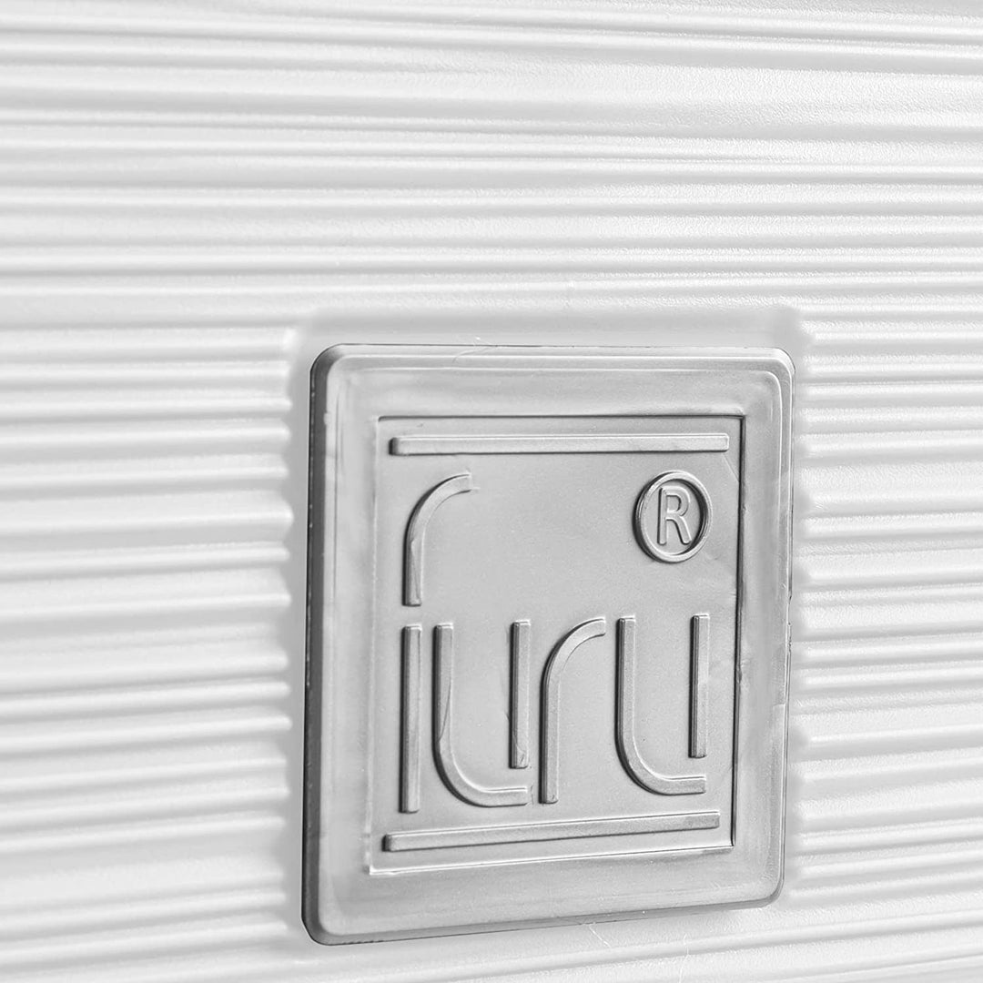 Prosperplast Furu Square Low Blumentopf mit Einsatz DFS240-S449 - weiß