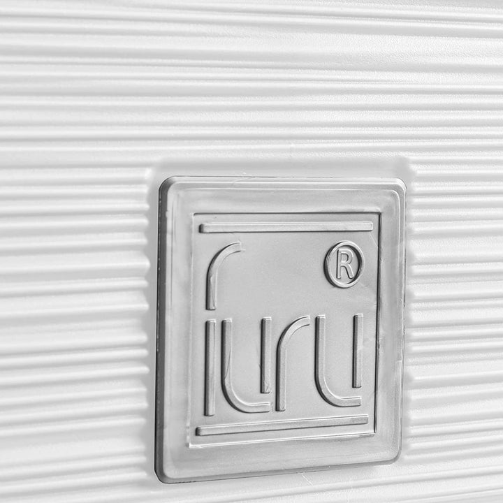 Prosperplast Furu Square Low Blumentopf mit Einsatz DFS240-S449 - weiß