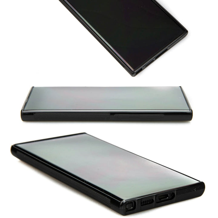 Bewood Handyhülle Holzetui Kompatibel mit Samsung Galaxy S23 Ultra Schutzhülle Hergestellt aus Naturholz Handwerkliche Präzision (Berge/Imbuia)