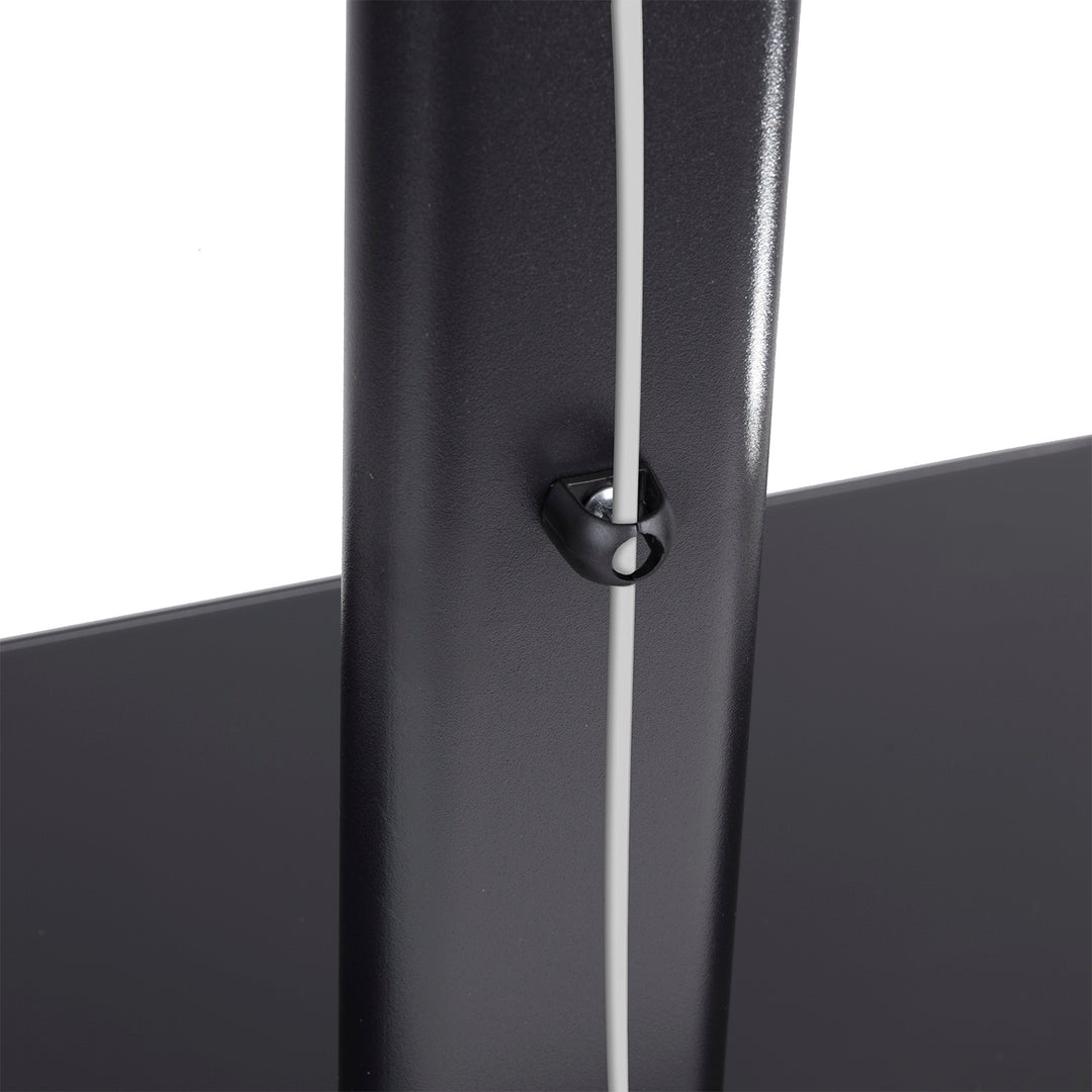 Maclean MC-450 Universeller TV-Ständer Standfüß TV Bildschirm Stand für 32-65" QLED LCD LED OLED Plasma Fernseher bis max. 40kg max. VESA 400x400, Höhenverstellbar