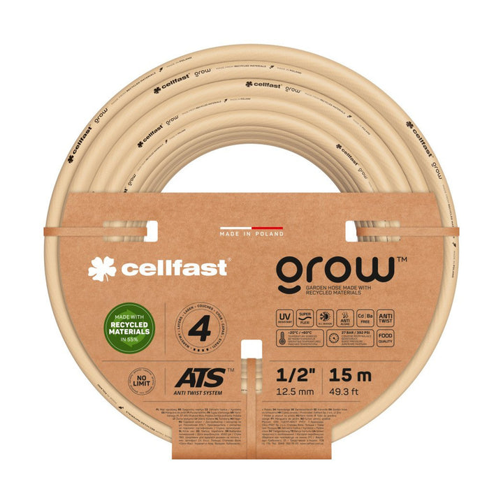 CELLFAST GROW 13-500 1/2" 15m 4-lagiger Gartenschlauch