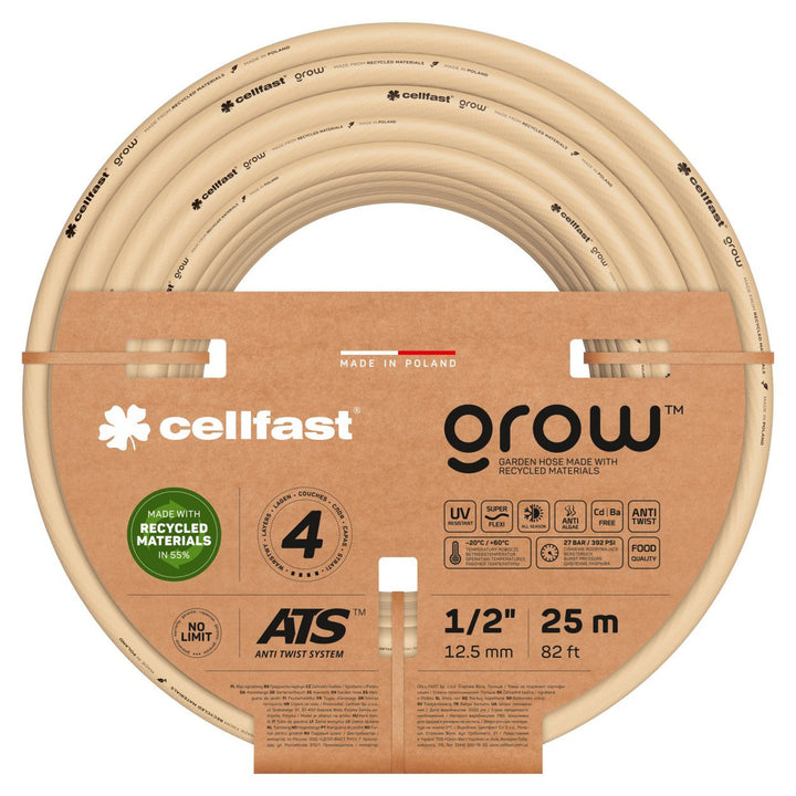 CELLFAST GROW Gartenschlauch 13-501 1/2" 25m 4-lagig
