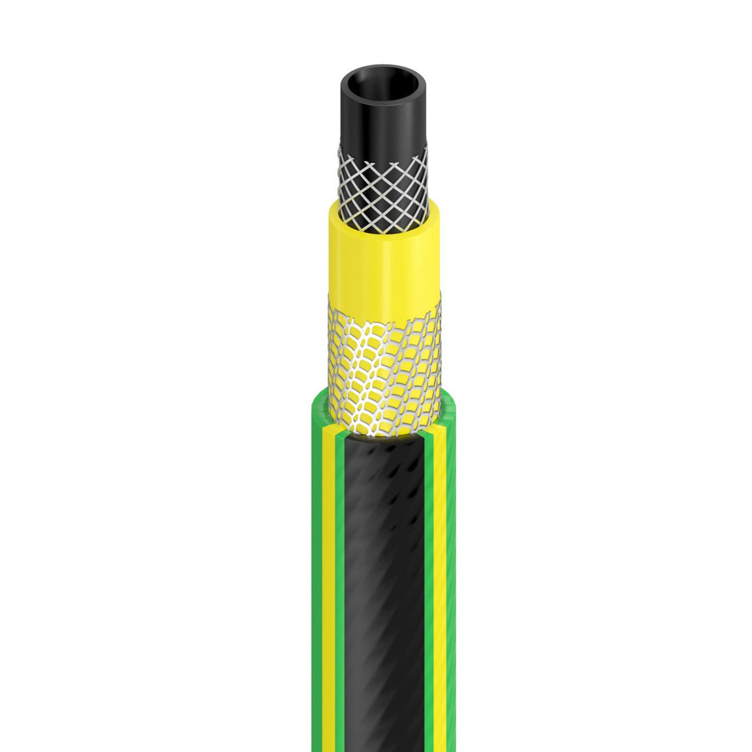 Cellfast Green ATS2™ 5-lagiger Gartenschlauch Doppelgeflecht mit Kreuz- und Trikotgewebe UV-Strahlen- und Algenablagerungbeständig (1/2" 20 m)