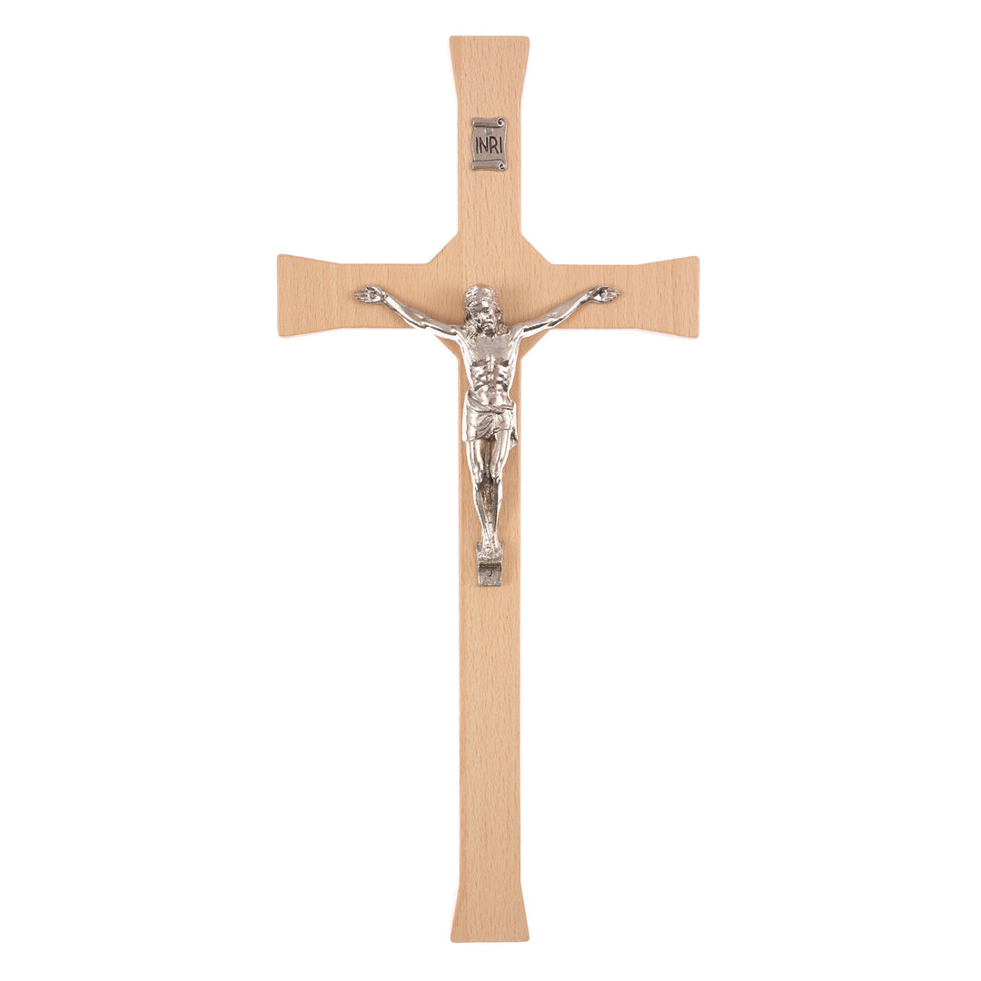 Hängendes klassisches Kreuz mit natürlichem gestreiftem Kreuz 30x14x1,8cm