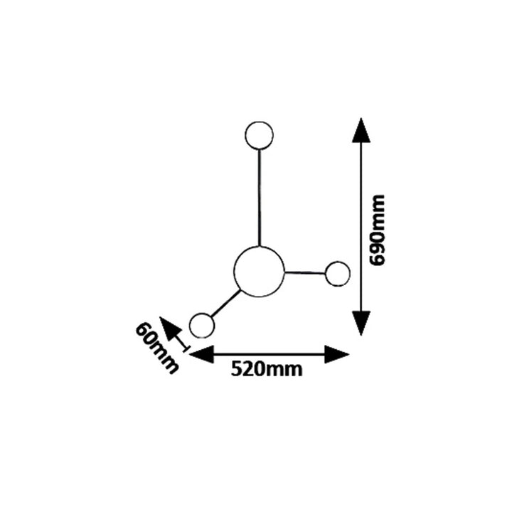 Rabalux Amadeo 6259 Wandleuchte Wandlicht Innenleuchte LED 10,5W 4000 K Schwarz