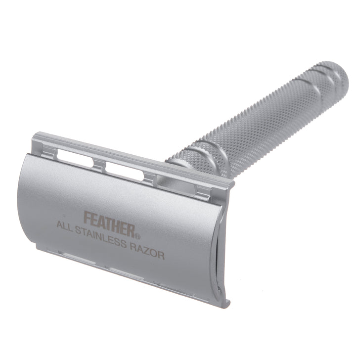 Rasierer Feather AS-D2S traditionelle Rasur Rasierklingen-Rasierer mit Ständer 1 Stk.