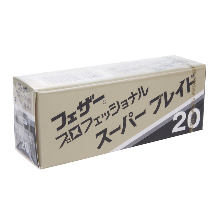 FEATHER Super Blade PS-20 Rasierklingen für Rasierapparate - 20 Stück pro Packung