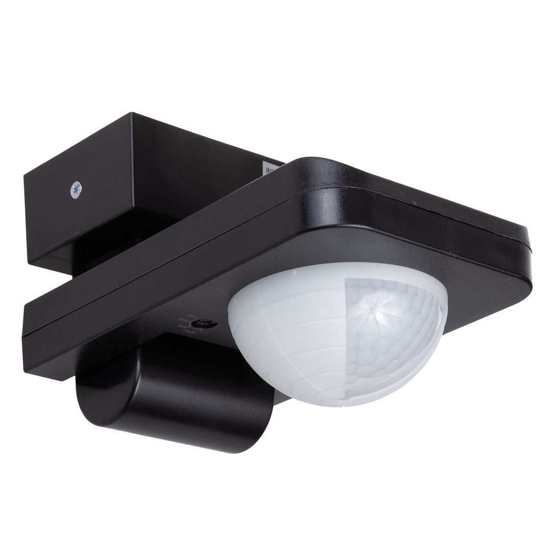 Maclean MCE243 B Infrarot-Bewegungssensor mit Dämmerungssensor 360° Grad Erfassungsbereich bis 20m Sensor IP65 max 2000W (Schwarz)