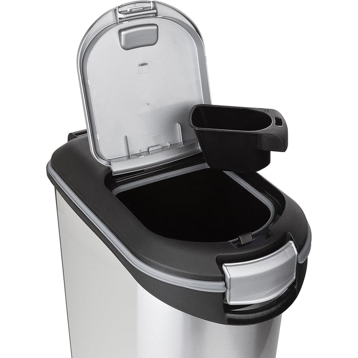 Tierfutterbehälter 20 kg 54 L Curver Metallic-Look