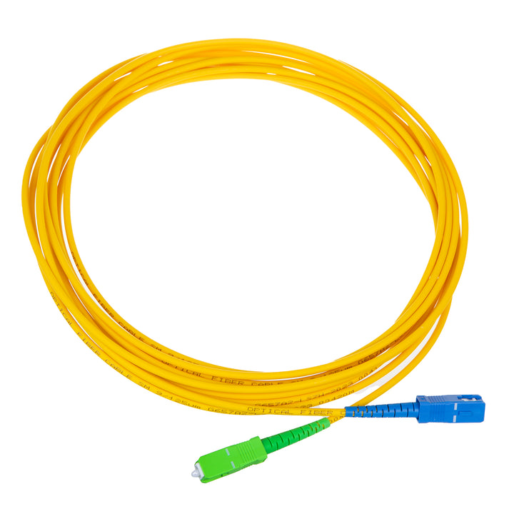 Maclean LWL-Patchkabel Glasfaserkabel, SC/APC-SC/UPC SM 9/125 LSZH, Singlemode, Länge 3m, Simplex, G657A2, MCTV-402