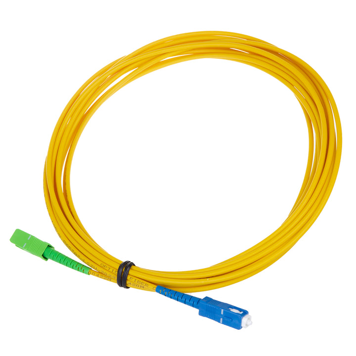 Maclean Glasfaser-Patchkabel, SC/APC-SC/UPC SM 9/125 LSZH, Singlemode, Länge 5m, Simplex, G657A2, MCTV-403