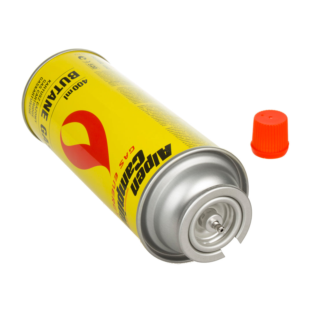 14x Alpen Camping 400ml Gaskartusche, Zertifikat: Pi 0875, entspricht EN417, Isobutan, Betriebsbereich -10°c bis + 40°c, IK004