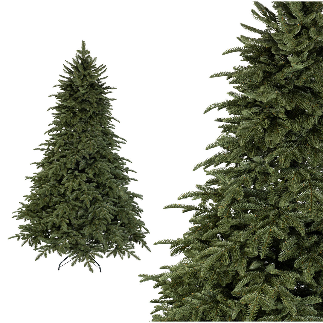 Novatom Künstlicher Weihnachtsbaum Snaptree Nordmanntanne Tanne, Zweige aus Hochwertigem Polyethylen (PE) - in DREI Längen (220cm)