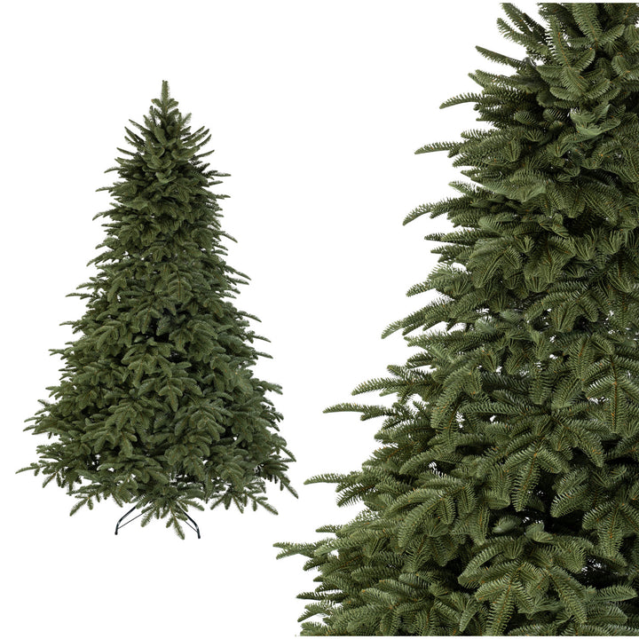 Novatom Künstlicher Weihnachtsbaum Snaptree Nordmanntanne Tanne, Zweige aus Hochwertigem Polyethylen (PE) - in DREI Längen (220cm)