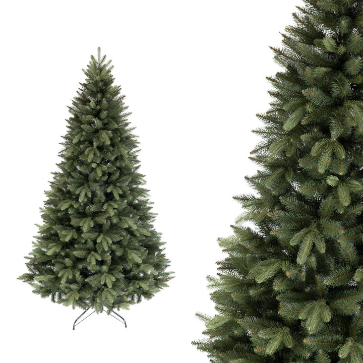 Novatom SSGPE180 Künstlicher Weihnachtsbaum Fichte mit PE-Zweigen, 180 cm