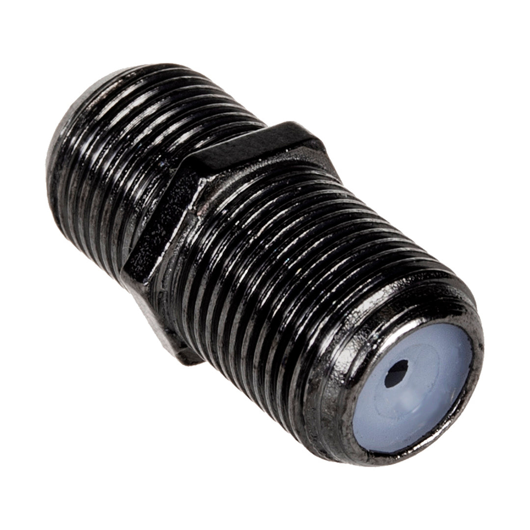 100x Maclean Verbinder F-Buchse auf F-Buchse Verbinder Adapter für SAT Antennenkabel Koaxialkabel Schwarz NickelMCTV-904