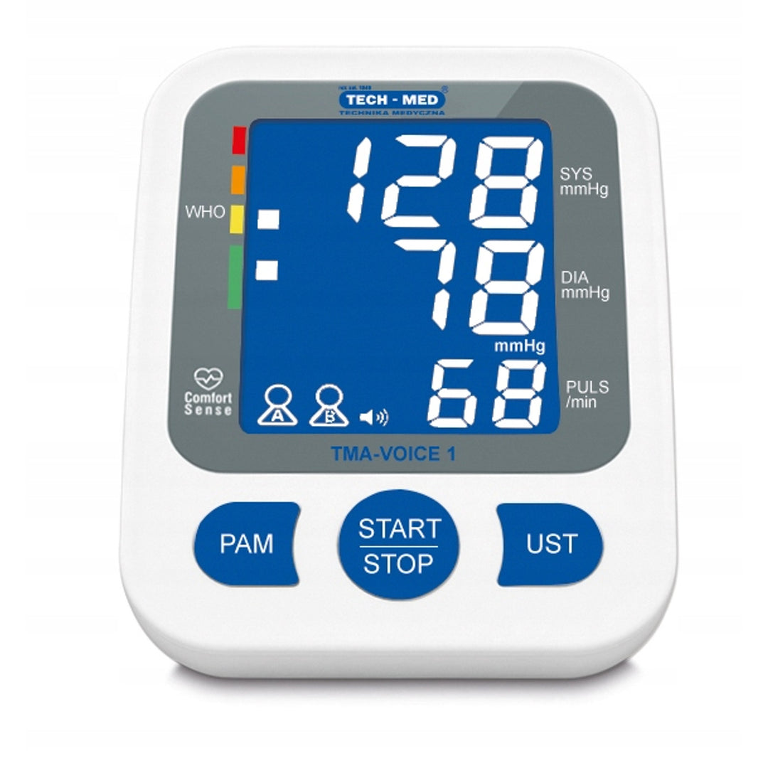 TECH-MED Blutdruckmessgerät, digital, Oberarmmodell, Sprachausgabe, TMA-VOICE 1