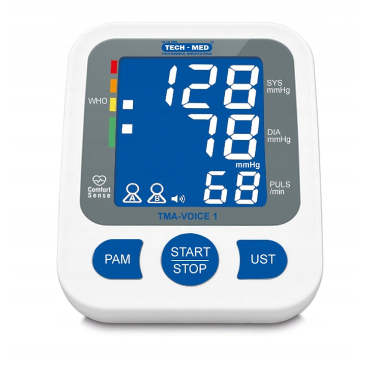 TECH-MED Blutdruckmessgerät, digital, Oberarmmodell, Sprachausgabe, TMA-VOICE 1