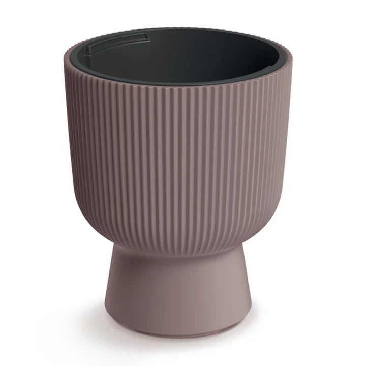 Prosperplast Milly Designer-Blumentopf Modernes Zylinderdesign inkl. Pflanzeinsatz, für Innen- und Außenbereich, Frostbeständig, Hitzebeständig und UV-strahlenbeständig Marsala, ⌀ 390 mm