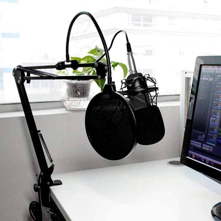 Media-Tech Kondensatormikrofon, verstellbares Stativ, Zubehör, MT397K