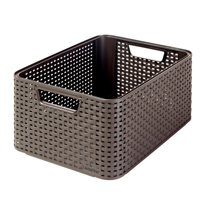 Curver Korb, Mehrzweck, 18 Liter, dunkelbraun, Style M